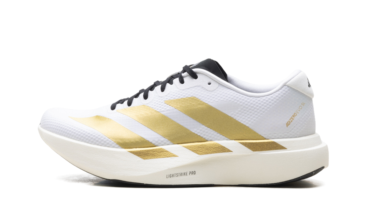 Adizero Evo SL "Cloud White/Matte Gold" JQ4441