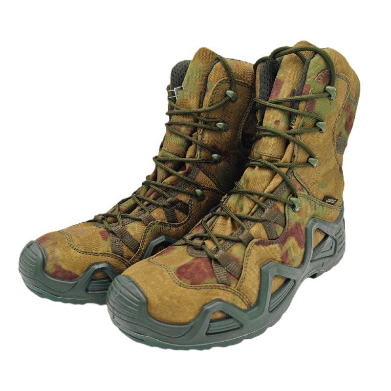 Outdoor High-Top Hiking Boots: Impact-Resistant and Puncture-Resistant Men's Hiking Boots—Stylish, Lightweight, Comfortable, Breathable, and Protective