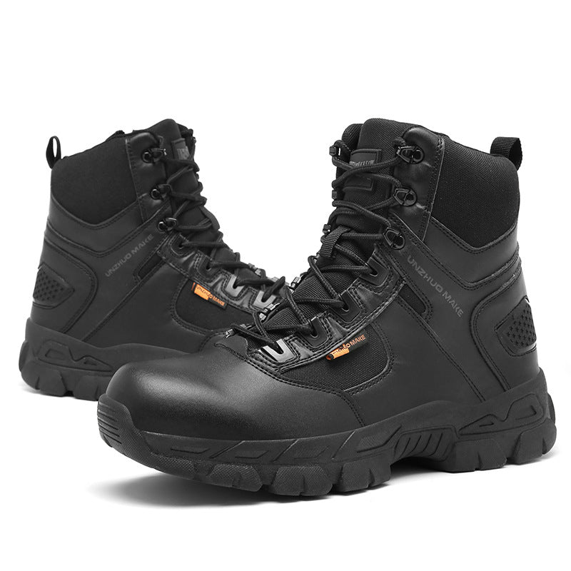 New Cross-Border Plus-Size Outdoor Training Boots, High-Top Tactical Boots, Men's Combat Boots, Desert Boots, and Snow Boots