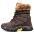 Women's Plus-Size Snow Boots for Outdoor Travel—Thick-Soled, High-Top, Fleece-Lined, Padded Cotton Mid-Calf Boots